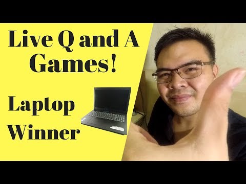 100k Subs - Live Q and A and Laptop giveaway + Games! Video
