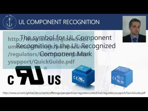 Safety critical components - UL Component Recognition
