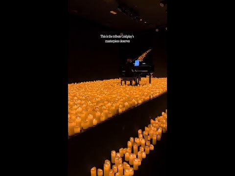 This Coldplay Piano Cover Gave Us Chills 🤩 #Coldplaycover #TributetoColdplay #Candlelight