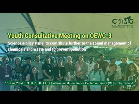 Youth Consultative Meeting on OEWG-3:
