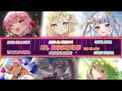 [HOLOLIVE SINGS] Mumei, Gura, Amelia, Calli, Fauna and Sana sing - Mr. Brightside by The Killers