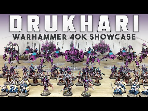 PAINTING SHOWCASE Custom Drukhari Army Warhammer 40k