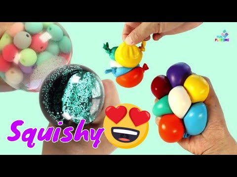 DIY Squishy Anti-Stress Balls - Viral TikTok Fidget Toys , balloon stress ball squishies-globbles