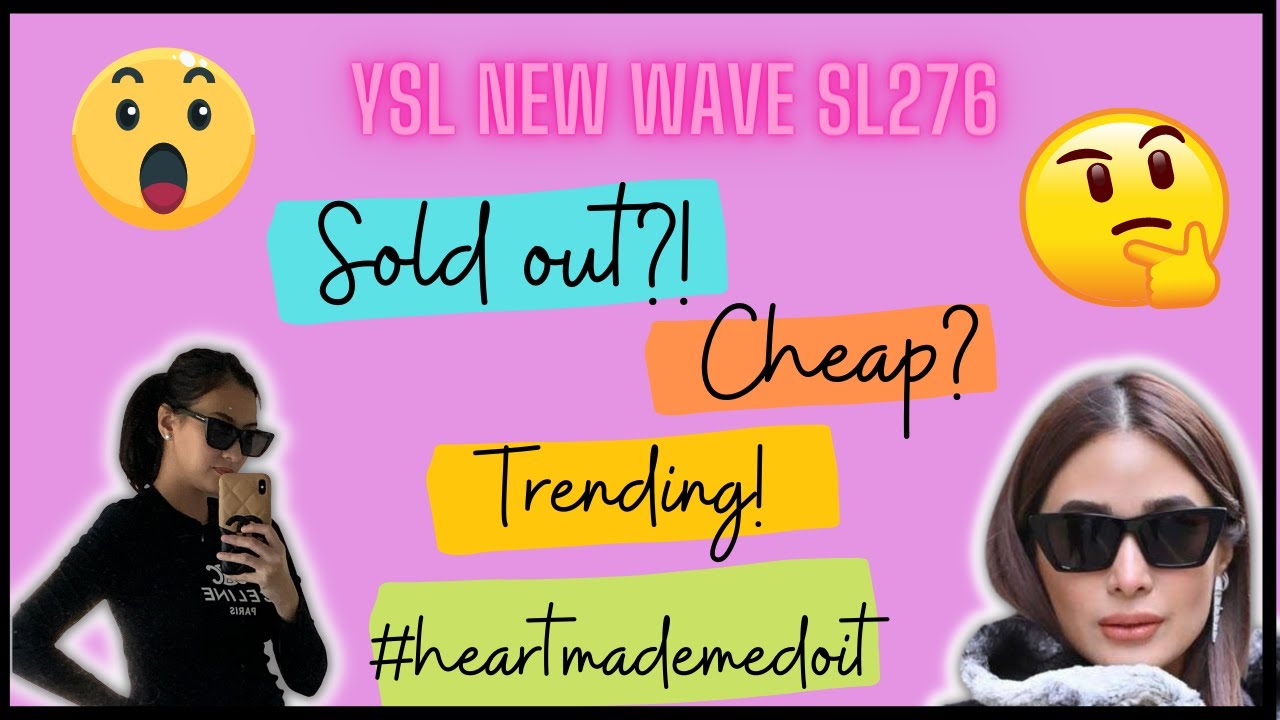 Watch video YSL sunglasses unboxing & try on I heart evangelista sunglasses I YSL newwave sl276 | nikki’s closet Now YSL sunglasses unboxing & try on I heart evangelista sunglasses I YSL newwave sl276 | nikki’s closet