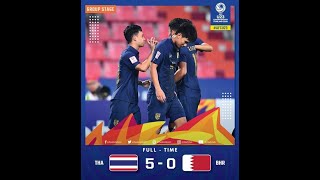 THAILAND 5 - 0 BAHRAIN (afc u23 championship 2020)