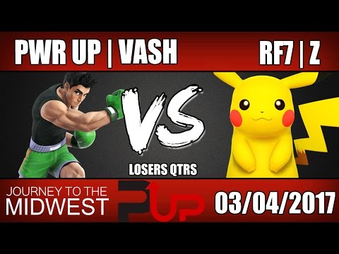 Power Up | Vash (Little Mac) vs RF7 | Z (Pikachu) Losers Qtrs - Journey To the Midwest