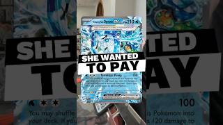 I Tried To Give Her A FREE Pokemon Card #pokemon #pokemontcg #pokemoncards #vendorpov #roadto1k