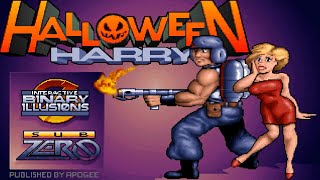 Halloween Harry MS-DOS Game - Introduction & Level One Walk-through (Demo Run)