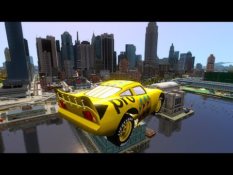 Crazy Lightning McQueen PRO Crashes - GTA 4 Real Car Crashes Ep.12