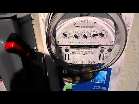 Meter runs backwards with solar