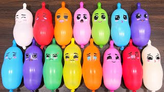 Slime mixing balloon characters into fluffy pink slime calming ASMR #42