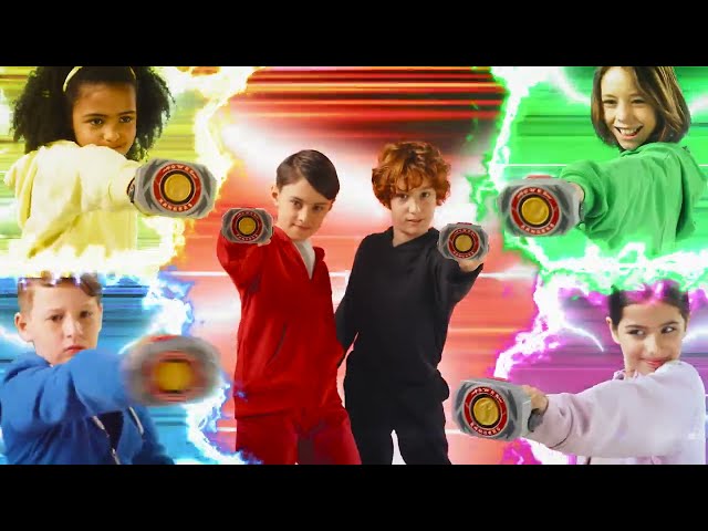 Vídeo relacionado con Power Rangers, Power Morpher electrónico, Funciones de Sonido y Luminosas, Accesorios incluidos, para niños a Partir de 4 años, PWG02