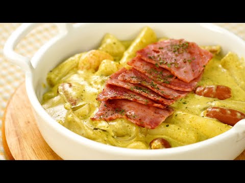 생크림 대신 우유로 만드는 바질크림떡볶이