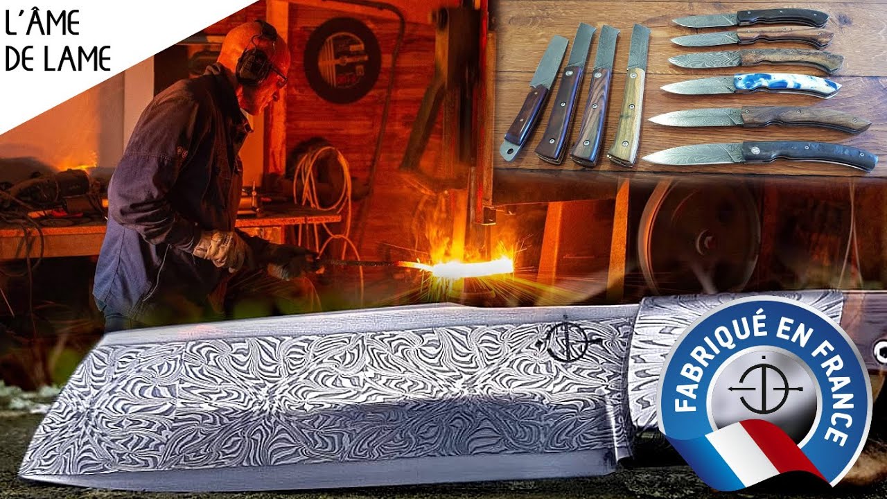 🔨 Il forge de l'acier damas en Normandie 🔪 L'âme de lame