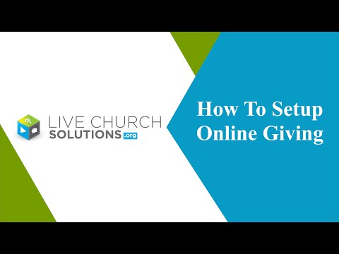 How To Setup Online Giving