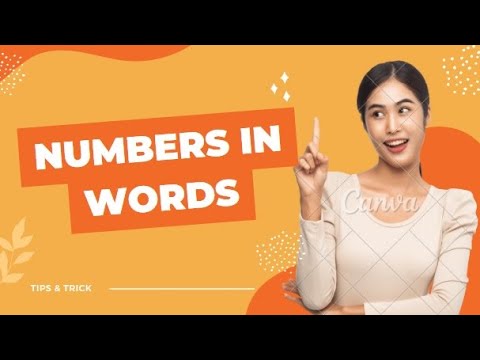 Numbers in Words - Anvika Animations