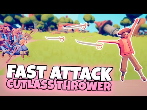FAST ATTACK CUTLASS THROWER VS EVERY FACTION (CUSTOM) | TABS MODDED GAMEPLAY