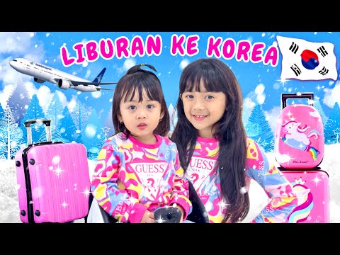 SAMANTHA LIBURAN MAIN SALJU DI KOREA LIBUR SEKOLAH KE LUAR NEGRI BARENG ADIK AUDREY  NAIK PESAWAT