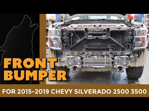 2015 - 2019 Chevy Silverado 2500 3500 - Remove the original front bumper