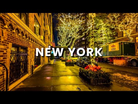 Upper East & Midtown Manhattan Night Walk | New York City After Dark  