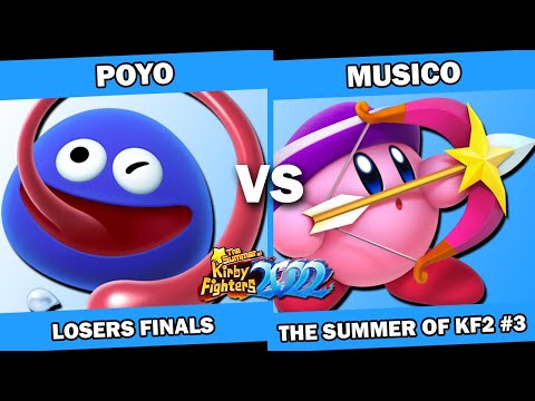 Poyo (Gooey) vs Musico (Parasol/Water/Artist/Archer) Kirby Fighters 2 Tournament Summer KF2022 Week3