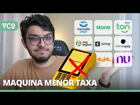 Máquina de cartão com a menor taxa: Stone, Ton, SumUp, PagSeguro, InfinityPay ou Mercado Pago