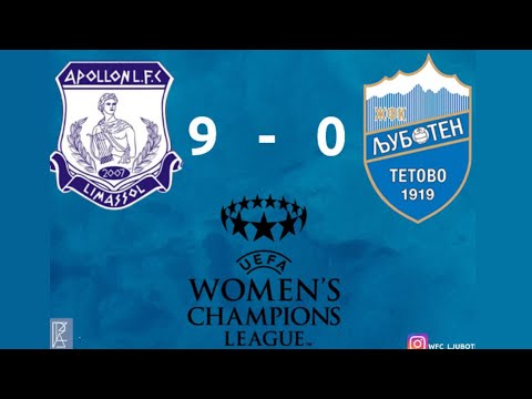 Apollon 9-0 Ljuboten | UEFA Women’s Champions League | Highlights and Goals