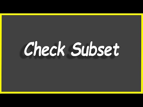 Python Programs 53 Check Subset