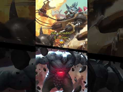 RUMBLE ENCONTRA SION EM BATALHA! 🚩 LEAGUE OF LEGENDS #shorts