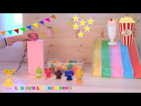 Babblarna på lekland -  skumgrop, bollhav, rutschkana och  tåg - Lek och lär med Babblarna