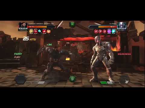 Rank 4 Captain America Infinity War Vs. Act 6.1.2 Ultron Boss Solo Fight