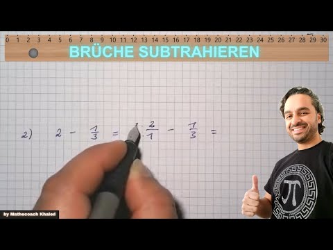 Brüche subtrahieren mit ganzen Zahlen | Bruchrechnung - einfach erklärt!
