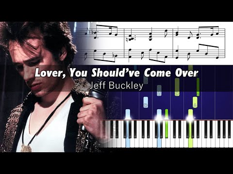 Jeff Buckley - Lover, You Should've Come Over - Piano Tutorial with Sheet Music