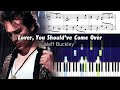 Jeff Buckley Lover You Should Ve Come Over Piano Tutorial With Sheet Music