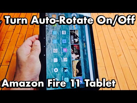 Fire Max 11 Tablet: How to Turn Auto-Rotate ON/OFF (rotate home screen, videos, websites, etc)