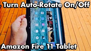 Fire Max 11 Tablet: How to Turn Auto-Rotate ON/OFF (rotate home screen, videos, websites, etc)