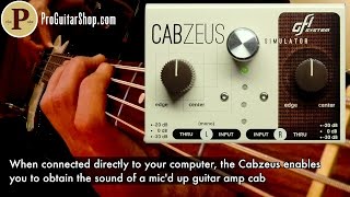 Video thumbnail for GFI Cabzeus Stereo Speaker Simulator / DI Box by ProGuitarShopDemos