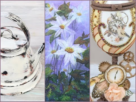 ManosalaObraTv 2018 Programa 1 - Imitación efecto enlozado - Pintar Cuadros- Realeggza