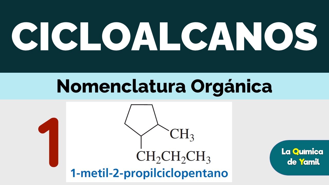 Nomenclatura de cicloalcanos | Muchos ejemplos