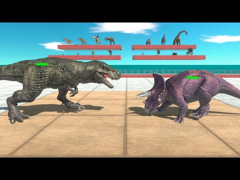 Carnivore vs Herbivore Dinosaurs Tournament - Animal Revolt Battle Simulator