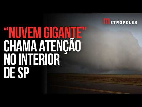 “Nuvem gigante” chama atenção no interior de SP