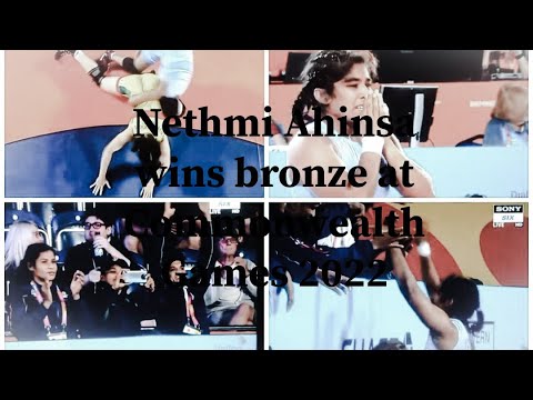 18 year old Wrestler Nethmi Ahinsa wins bronze at Commonwealth games