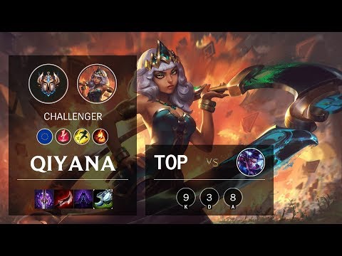Qiyana Top vs Vayne - EUW Challenger Patch 10.8