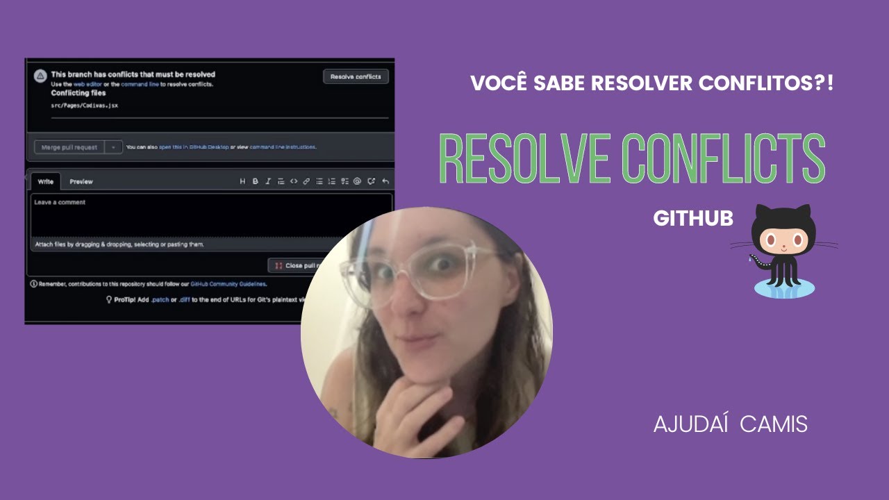 Como resolver conflito dentro do github
