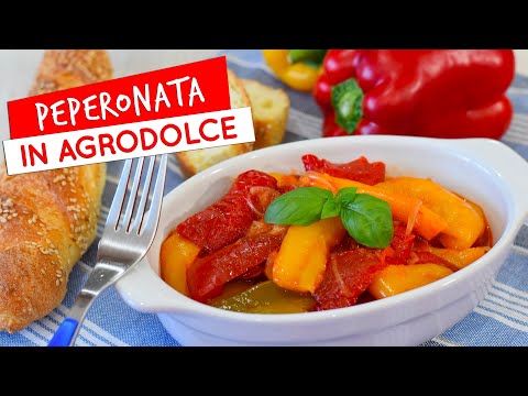 Peperonata in agrodolce alla siciliana: ricetta facile e veloce