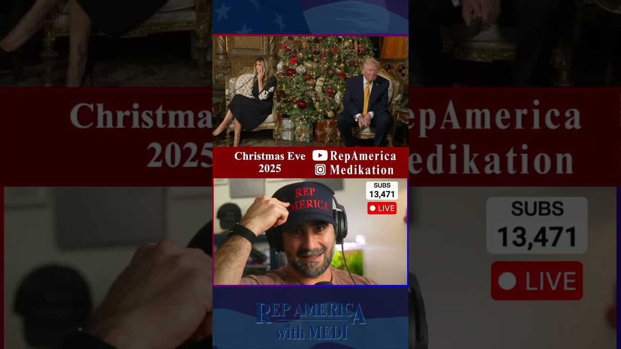 LIVE - Trump on Christmast Eve - Rep America with Medi