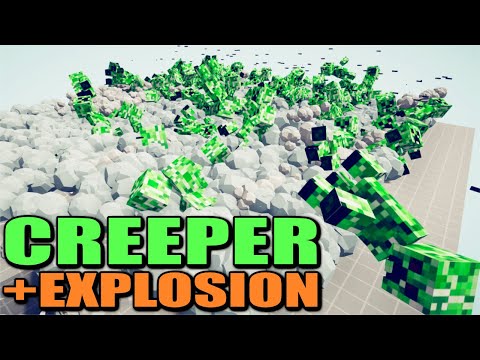 50x MINECRAFT CREEPER (+EXPLOSION) vs EVERY FACTION - Totally Accurate Battle Simulator TABS