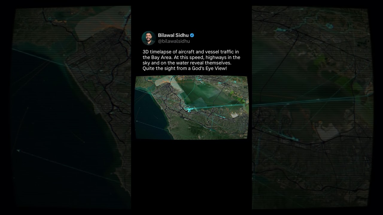 God’s Eye View of Air & Marine Traffic in the Bay Area