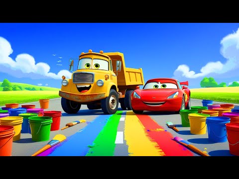 Bunte Fahrzeuge 🚗 – Ein Farbenlied für Kinder ✈️