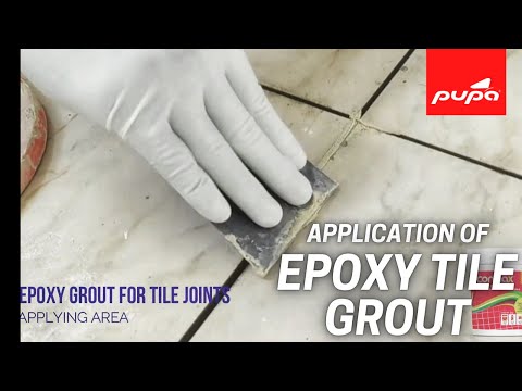 Application of Epoxy tile Grout | Interior/exterior wall and floor joints | PUPA Epoxy Grout